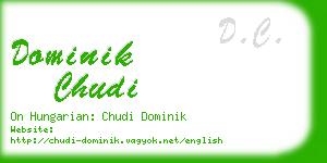 dominik chudi business card
